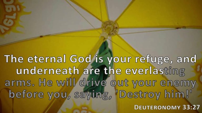 Deuteronomy 33:27, Holy Bible, NIV